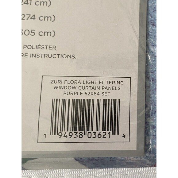 Lush Decor Zuri Flora Light Filtering Window Panels - Picture 2 of 4